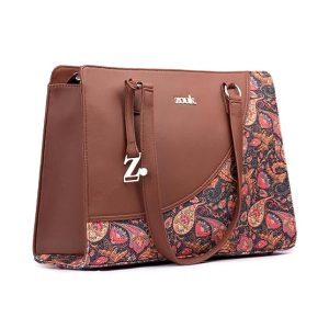 Women's Office Essential Bag | Jute | Vegan Leather Handcrafted Tote Bag With Double Handle Shoulder Strap