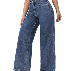 Women's Relaxed Fit High Rise Jeans || Woman Jean's || Women Baggy Jeans || Jean's for Womens || Loose Jean for Women's || Oversized Woman baggys
